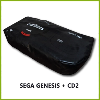 SEGA Genesis 1 Console + Sega CD 2 Dust Cover - Image 2