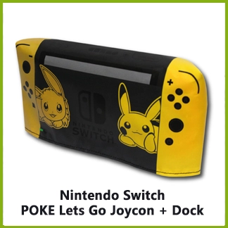 Nintendo Switch Dock w/Console & Pokemon Let's Go Dust Cover