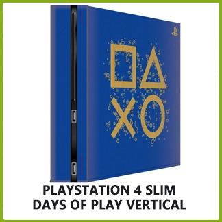 Playstation 4  / PS4 Slim Days of Play Blue Console Dust Cover (Vertical)