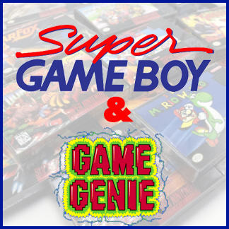 Super Nintendo Super GameBoy & Game Genie Mini Boxes